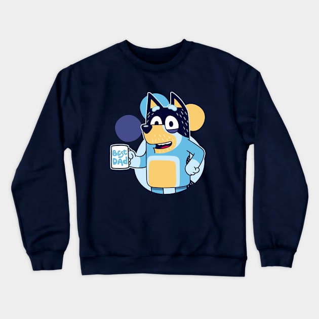 Blue Dad Crewneck Sweatshirt by Getsousa